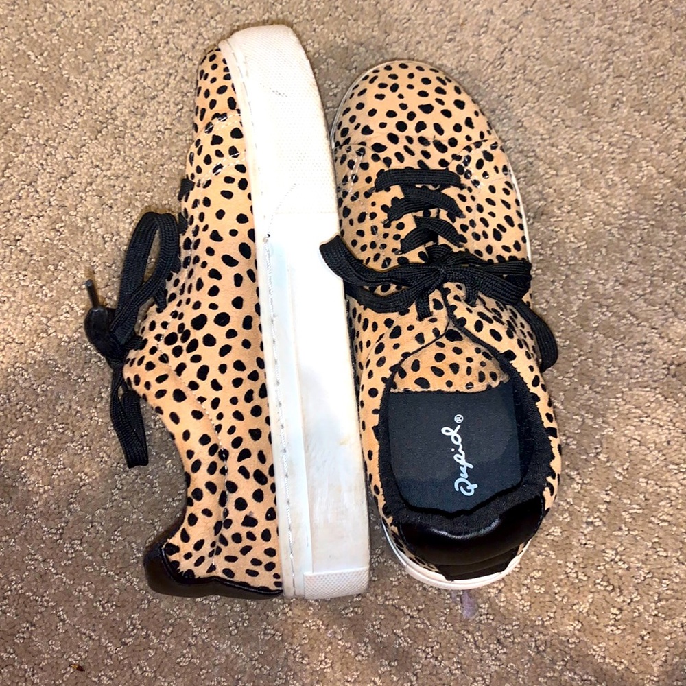 Cheeta print sneakers